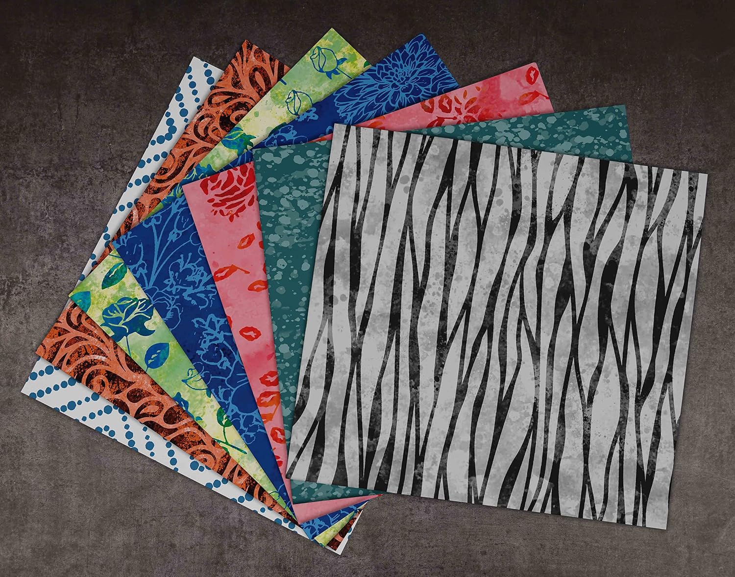 25 Sheets Batik Animals Scrapbook Paper Pad 12x12- Single-Sided Scrapbook Paper- Colorful Cardstock Paper Scrapbooking DIY Decorative Background Cardmaking Supplies- Journal Craft Paper