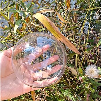 10 Pieces 10cm Hollow Clear Plastic Baubles for Christmas Tree Home Decoration Wedding Party Decoration