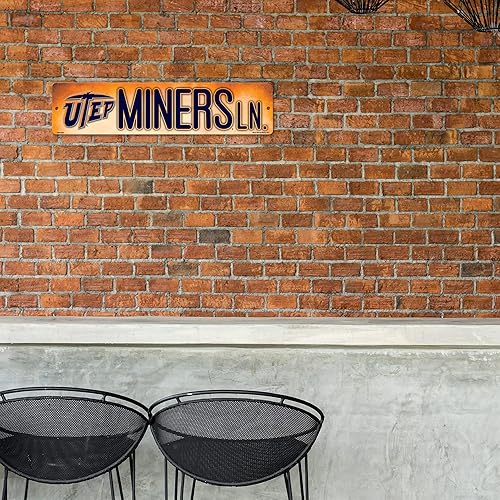 Vista 523 de Rico Industries Letrero de plástico de la NCAA de plástico de 4 x 16 pulgadas Alternativo