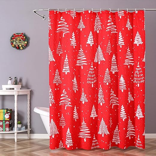 Winter Shower Curtain for Bathroom