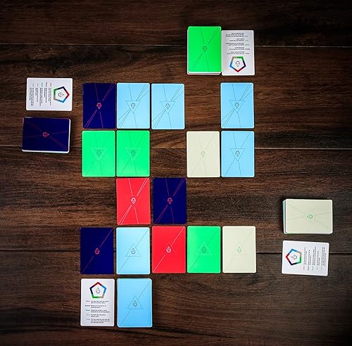 Miniatura 4 de Aura  Juego de estrategia familiar definitivo  2 - 4 jugadores  Divertido juego de deconstrucción de mazos abstractos