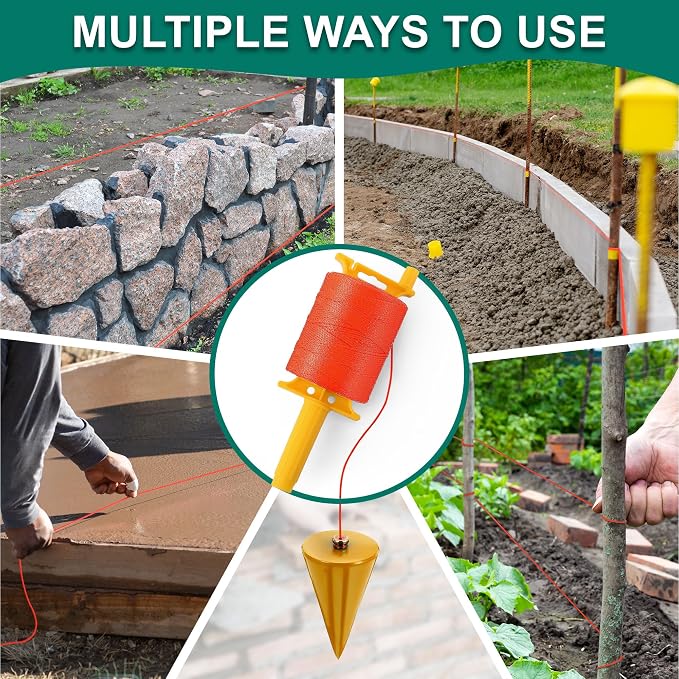 Cuerda de nylon trenzado naranja para construcción 1000 ft miniatura 6