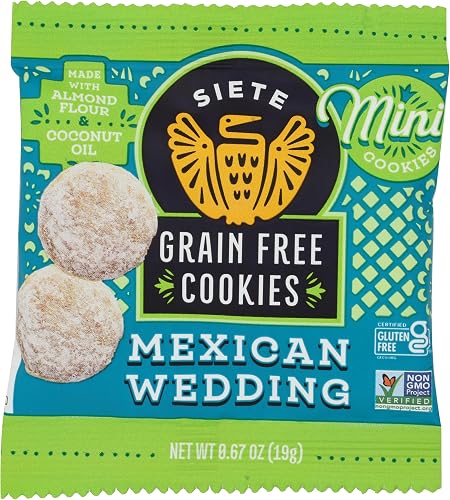 Siete Family Foods Cookies Grain Free Mexican Wedding Single, 0.67 Ounce