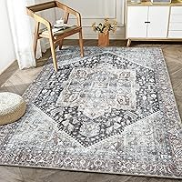 Vista 77 de Bloom Rugs Alfombra de pasillo lavable antideslizante de 7 pies – Beige/Gris Camino tradicional para entrada, pasillo, baño y cocina