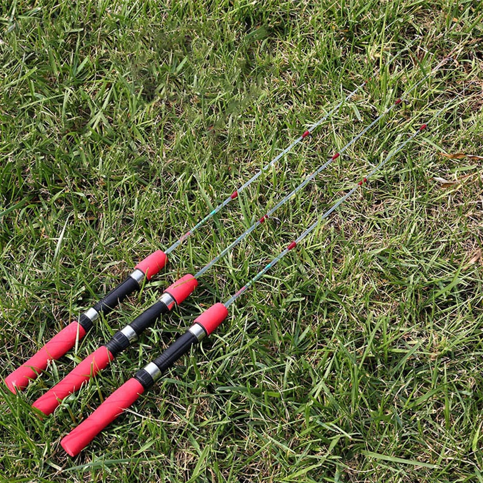 Stipprute 60/80/100 cm Ultraleichte Angelrute Karpfen Feeder Fiberglas Mini Reise Angelrute Rad Basis EIS Angelrute Teleskopangel