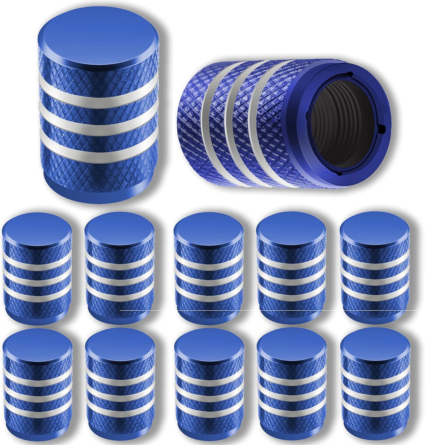 Tire Valve Stem Caps, 12 PCS Tire Valve Caps with Anodized