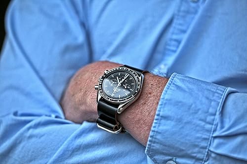 Miniatura 3 de Da Luca Hecho en Estados Unidos Shell Cordovan 1 pieza correa de reloj militar (hebilla mate) 0.709 in 0.787 in 0.866 in 0.945 in 1.024 in