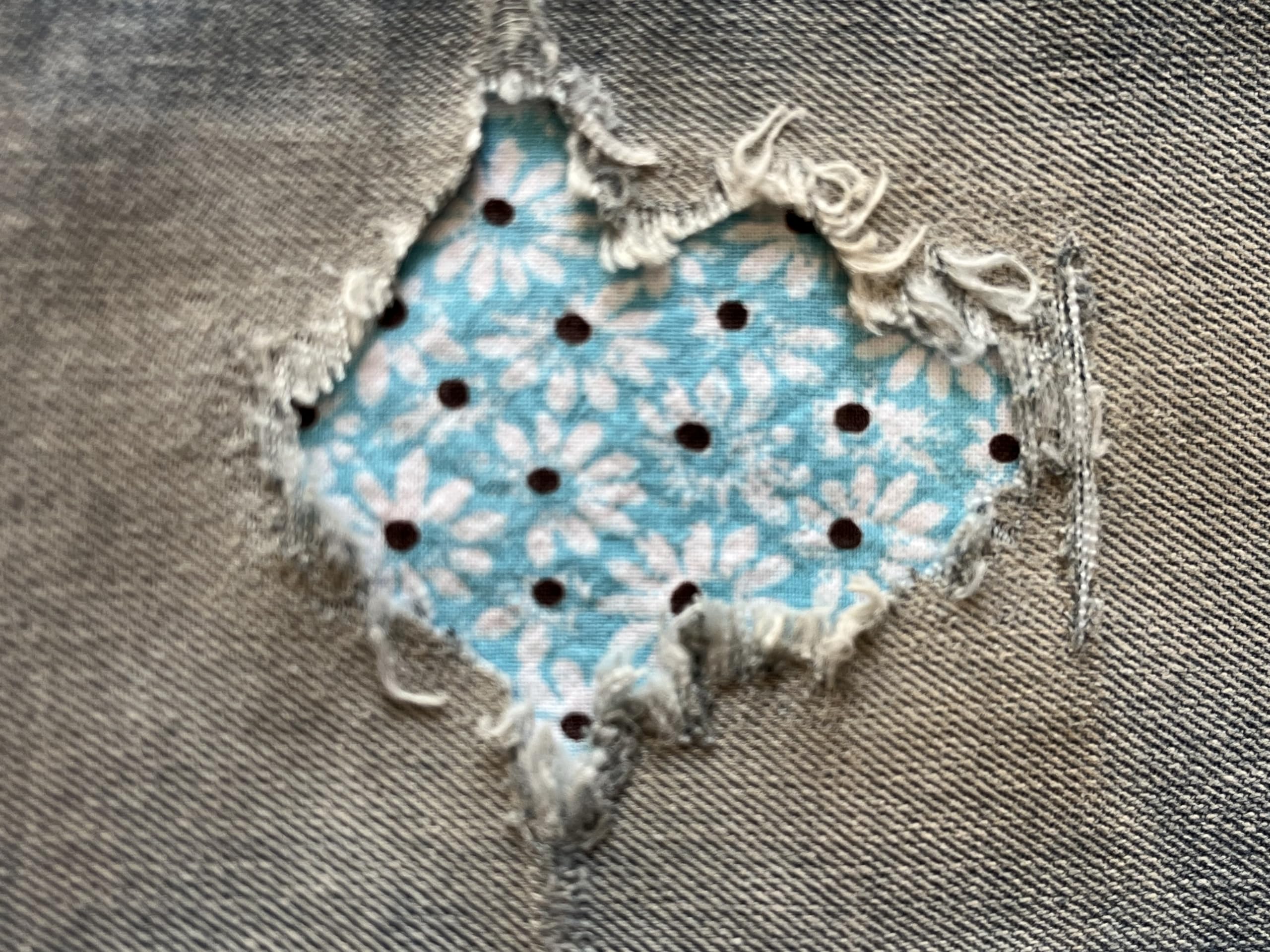 HoleyPatchesCrazy Daisy Peek-A-Boo Iron On Patches by Holey Patches