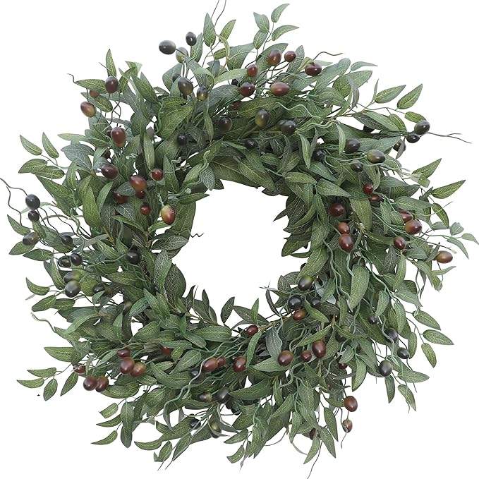 Olive Branch and Eucalyptus Entryway Wreath