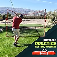 Vista 6 de GoSports Red para practicar golf – Elige entre tamaños enormes de red de 10 x 7 pies o 7 x 7 pies – Rango de conducción personal