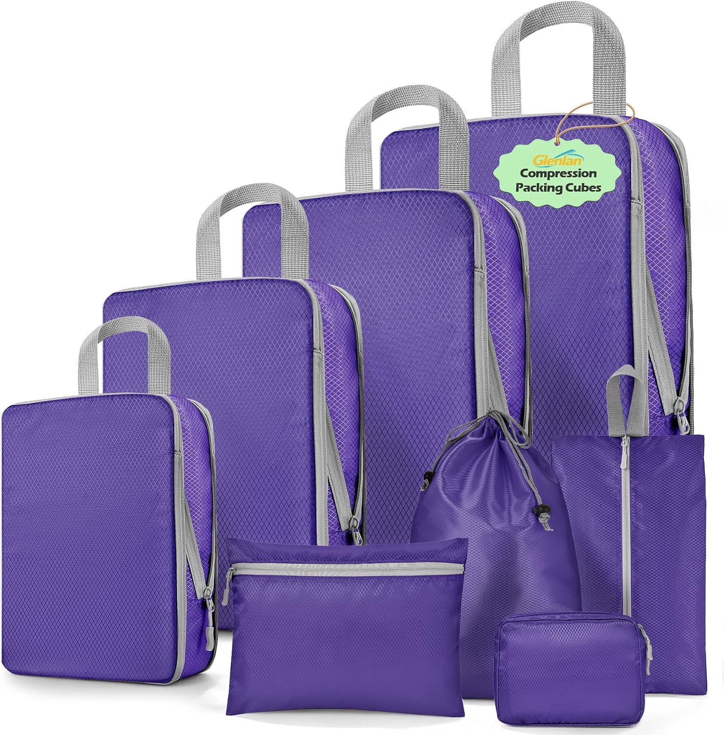8-Set Compression Packing Cubes for Travel