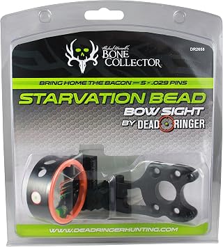 Dead Ringer 4-5 Pen Bow Sight | Aluminum Frame Sight with Light and Glow in The Dark Top Pen