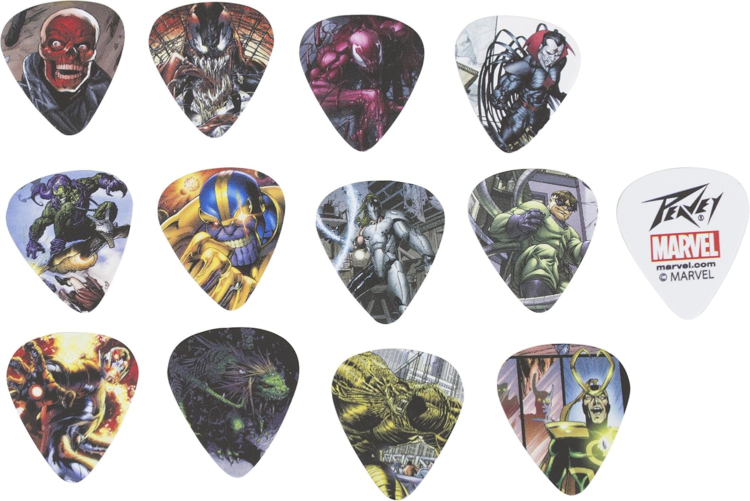 Peavey 3025590 Marvel Villains 2 Guitar Pick Pack Amazon.ca Musical