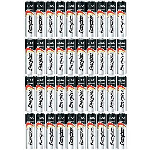 Energizer AA Max Alkaline E91 Batteries Made in USA - Expiration 12/2024 or later - 40 count