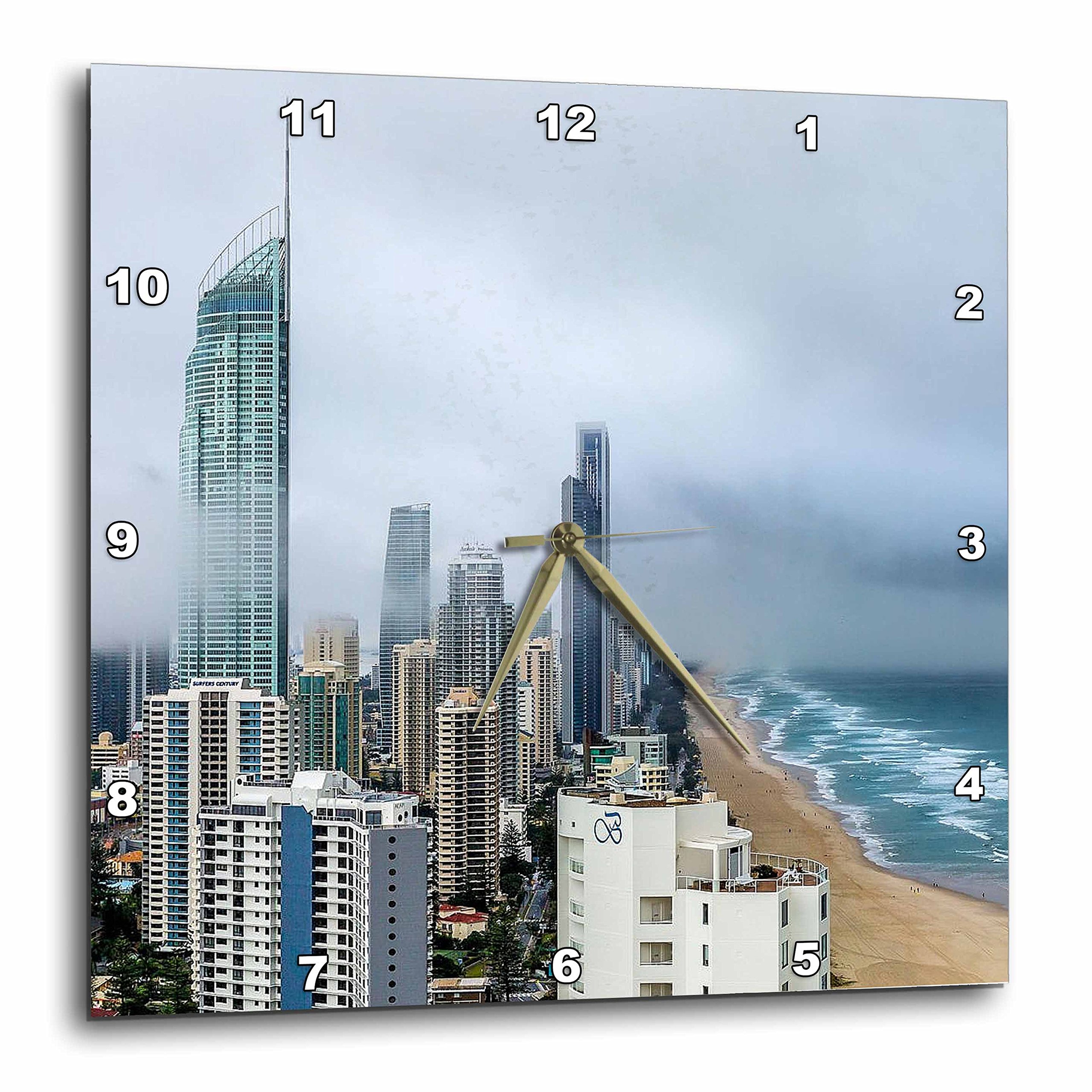 Horloge murale 33 x 33 cm Queensland Australia Gold Coast