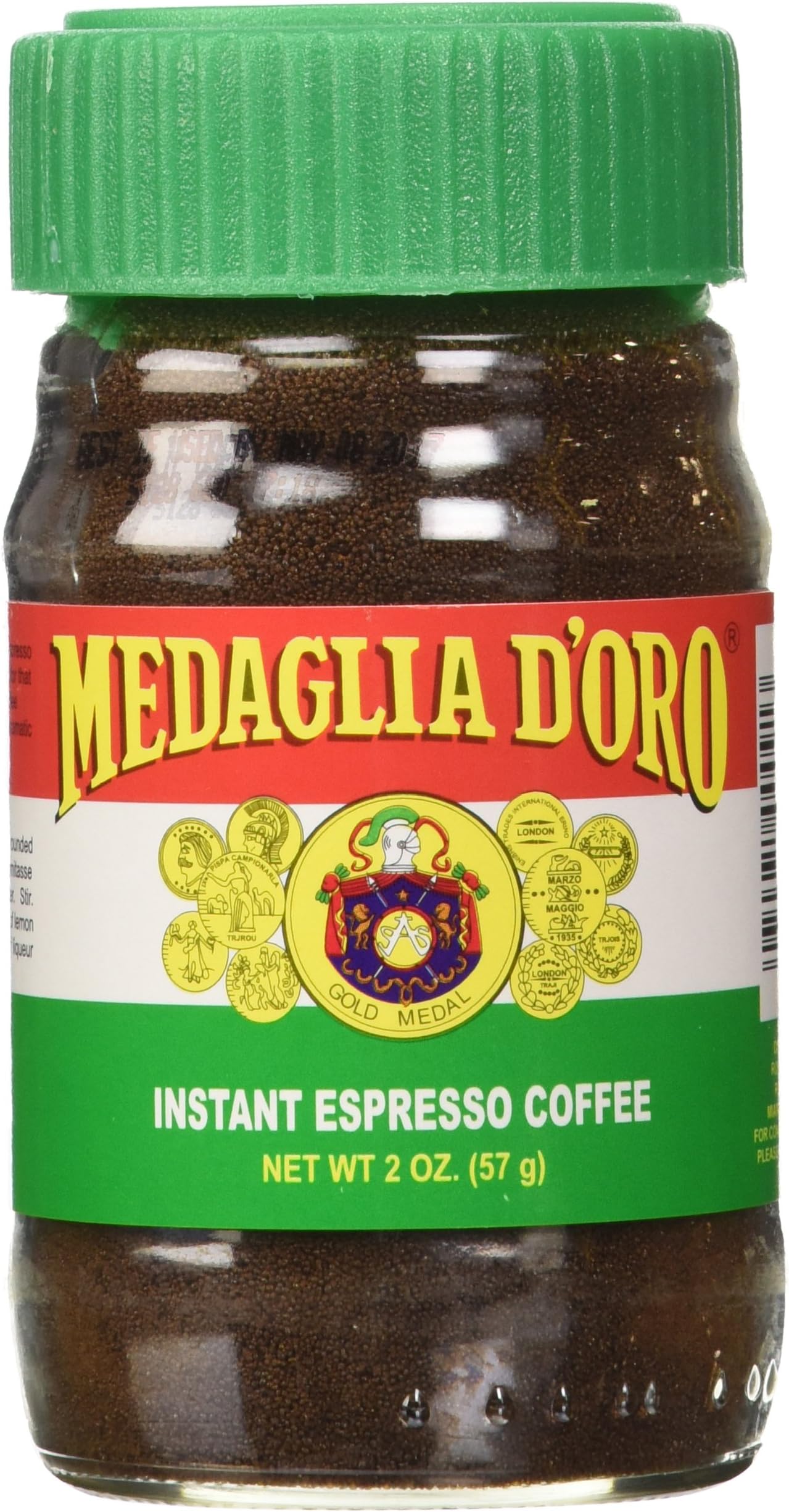 Medaglia D'Oro Instant Espresso, Dark Roast Coffee, 2 oz