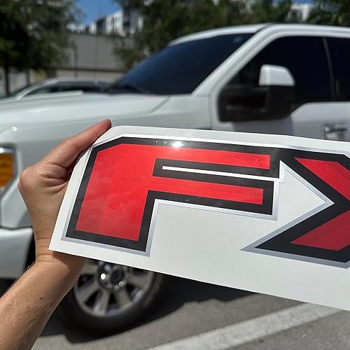 Miniatura 2 de FX2 - Calcomanías rojas todoterreno para Ranger F150 Truck Super Duty (juego de 2)
