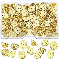 Vista 2 de Repuesto de broche posterior para insignias Mudder, 50 unidades, de latón, tipo mariposa