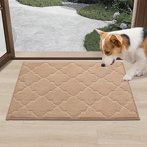 Vista 9 de COSY HOMEER Tapete antideslizante para puerta de entrada, para uso en interiores, tapete absorbente para puerta delantera, tapete de entrada lavable