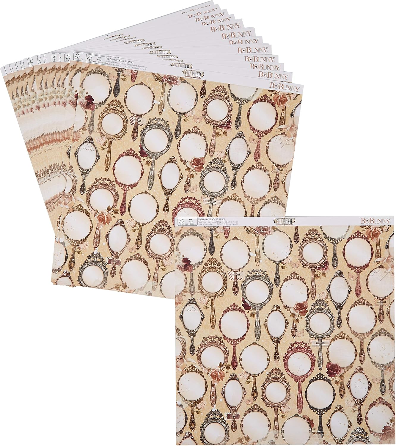 Bo Bunny 22601266 Paper Curious Patterned Paper