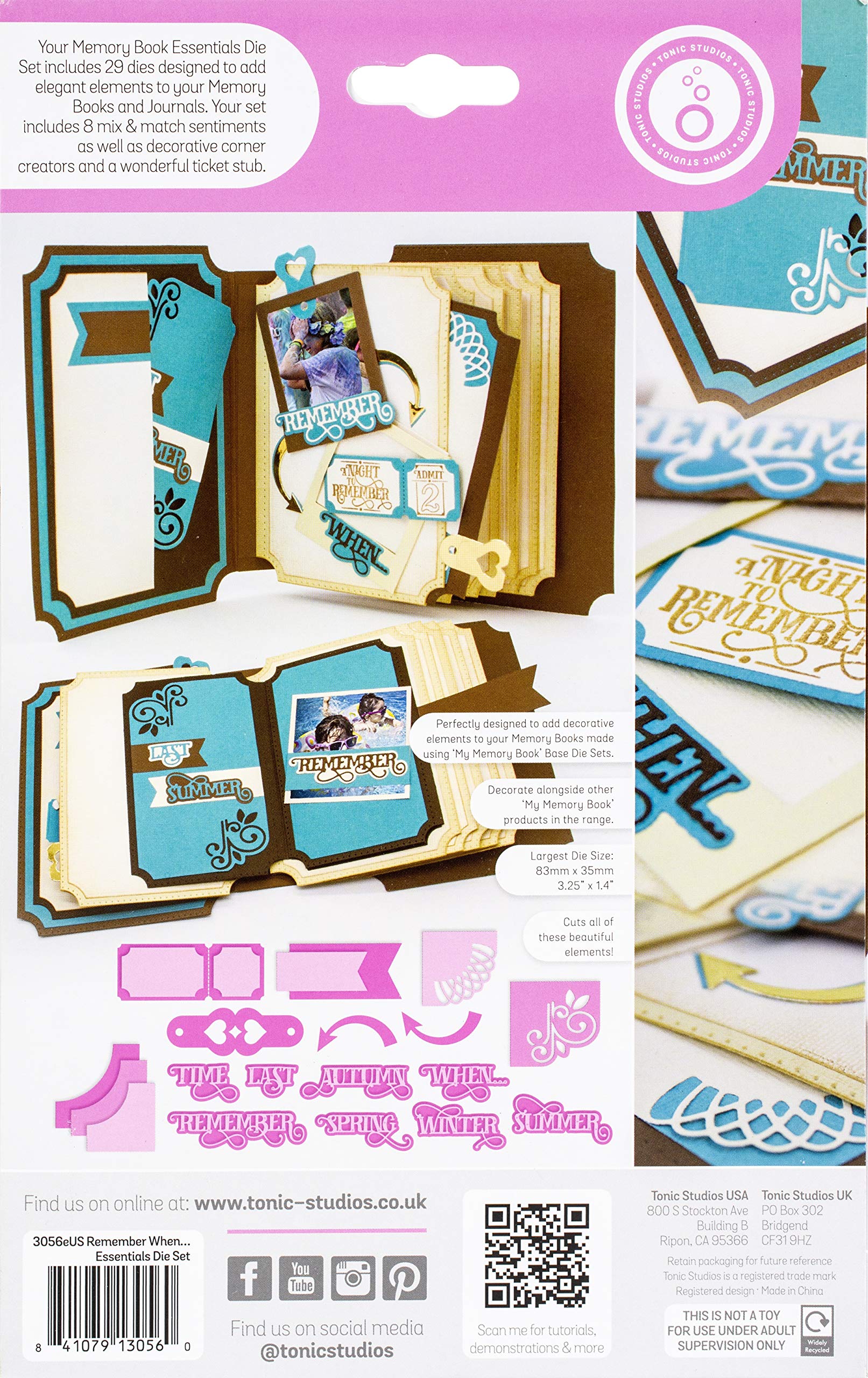 Tonic Studios My Memory Book Essentials Dies-Remember When - Image 2