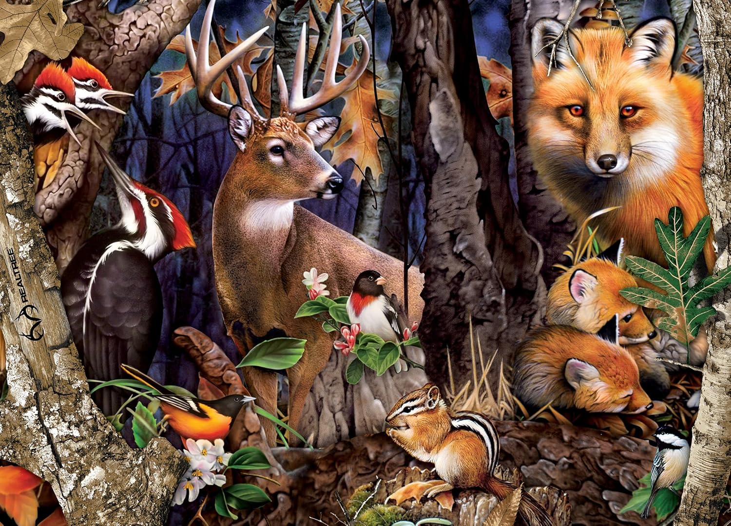 MasterPieces 1000 Piece Jigsaw Puzzle for Adults, Family, Or Youth - Forest Gathering - 19.25"x26.75"