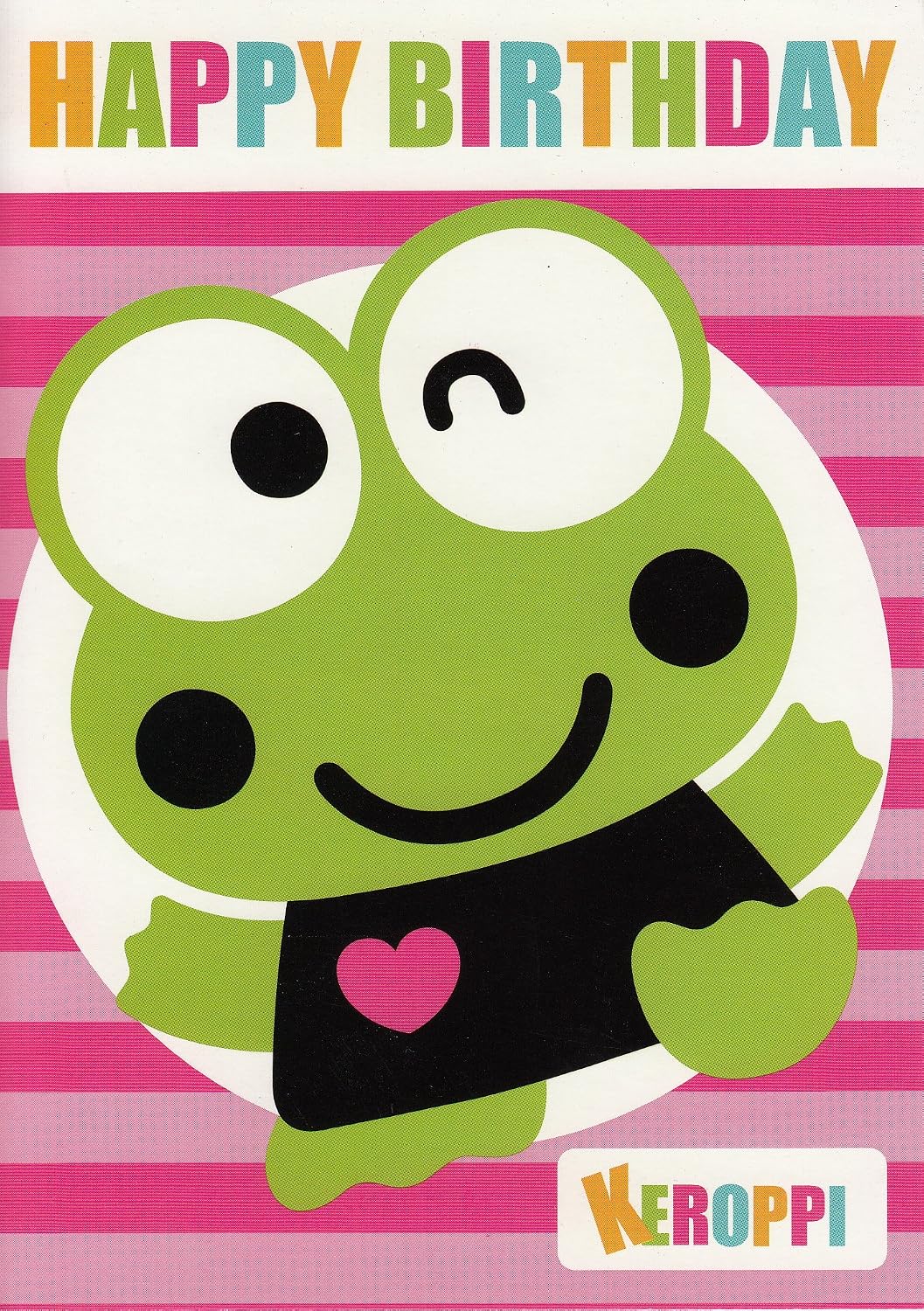 Keroppi Frog Birthday Card by Gemma : Amazon.co.uk: Stationery &amp; Office ...