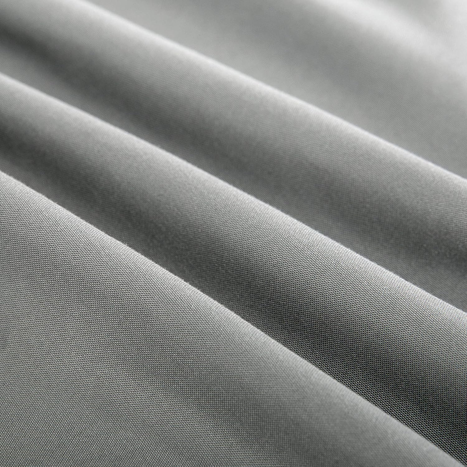 Sonive Duvet Cover Set Full/Queen,Bedding Super Soft and Breathable Double Brushed Microfiber 3 Pieces with Zipper Closure 8 Corner Ties Grey