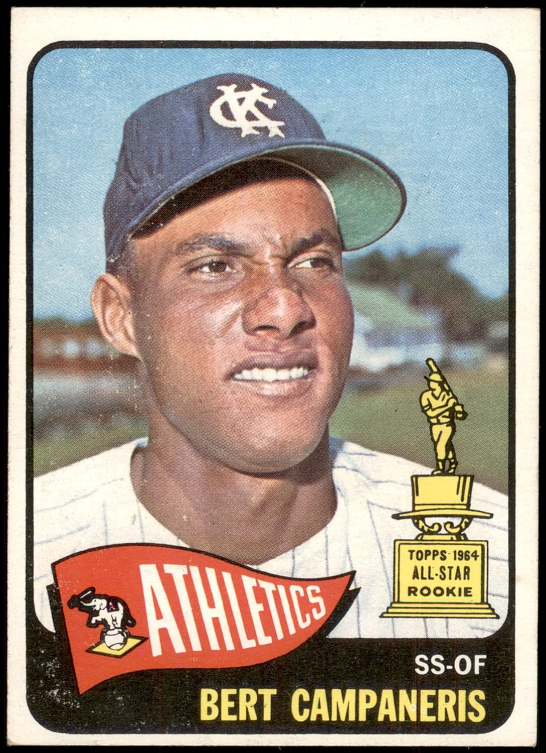 1965 Topps #266 Bert Campaneris Kansas City Athletics (Baseball Card) EX Athletics