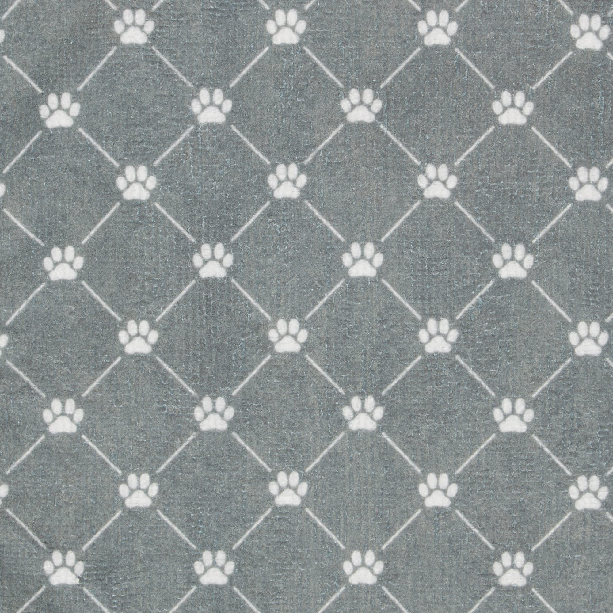 Bone Dry Colección de Toallas de Aseo para Mascotas, Microfibra Absorbente, XL, 104 x 59 cm, Color Gris Enrejado