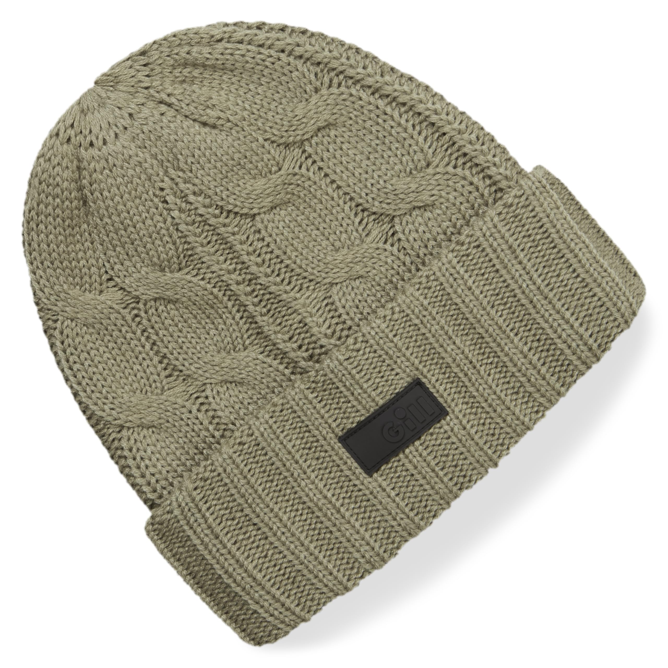 Gill Cable Knit Beanie - Thermal Protection with Floating Technology - Sage Green