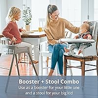 Vista 8 de Chicco Stack Hi-Lo - Silla alta convertible multiusos 6 en 1, reclinables para bebés y niños pequeños, fácil de limpiar, silla alta para bebé, Arena