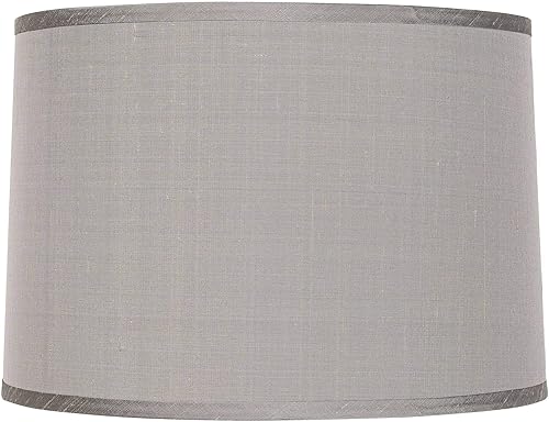 Miniatura 7 de Pantalla para lámpara de tela blanca grande de tapa dura, de 15 pulgadas en la parte superior x 16 pulgadas en la parte inferior x 11 pulgadas