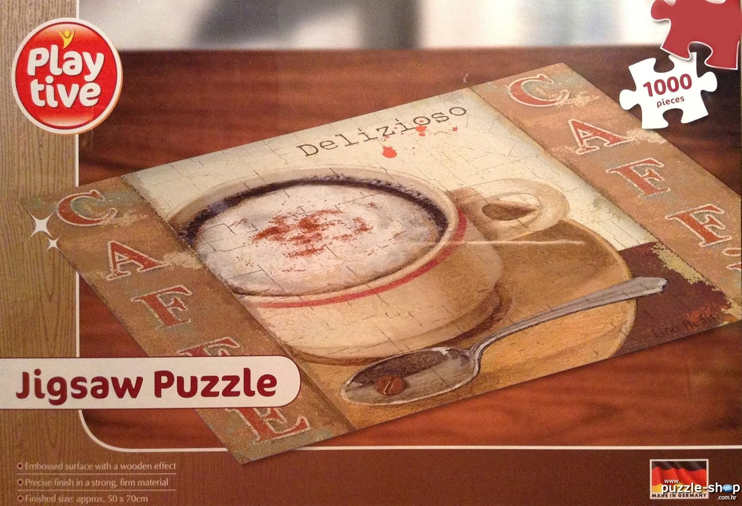 PLAYTIVE CAFE DELIZIOSO JIGSAW PUZZLE (1000 PIECE) COFFEE/LATTE