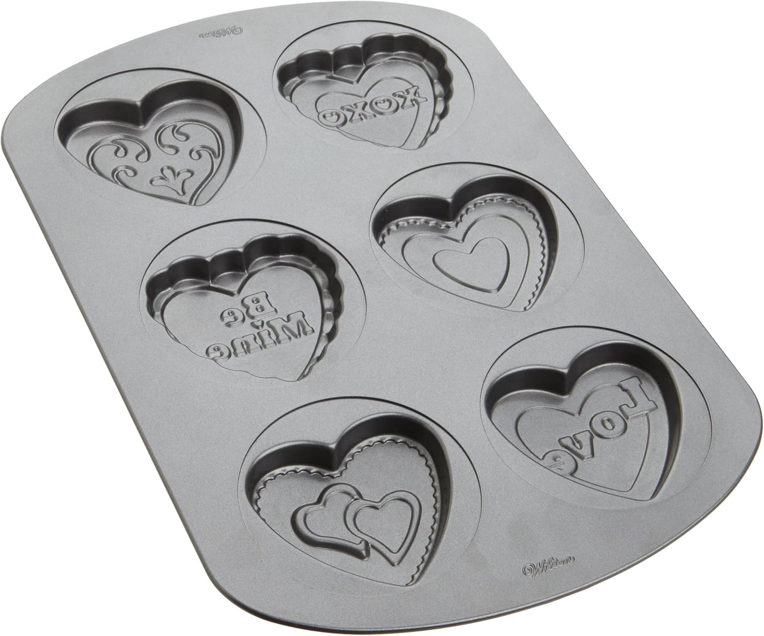 Wilton Valentine 6 Cavity Hearts Cookie Pan Home & Kitchen