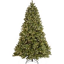 National Tree Company 7.5 ft Pre-Lit Downswept Douglas Fir Artificial Christmas Tree, 750 LED Lights, PowerConnect, Foot Pedal, 10 Light Functions, 1,867 Tips, Includes Stand, Green