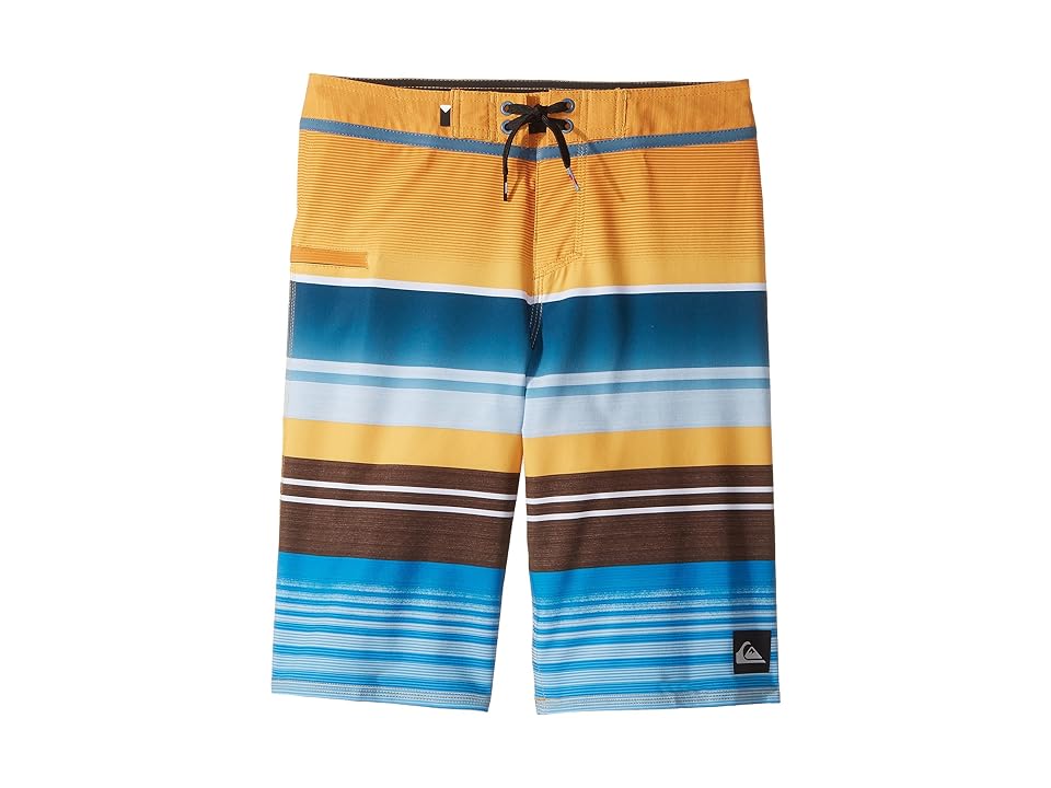 

Quiksilver Kids Everyday Stripe Vee Boardshorts (Big Kids) (Artisan Gold) Boy's Swimwear