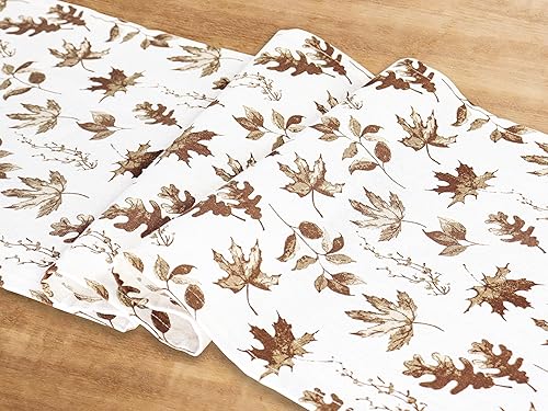 Miniatura 10 de PurpleEssences Camino de mesa de hojas de arce otoñal, decoración de mesa de comedor de cocina de Acción de Gracias para interiores y exteriores, 14