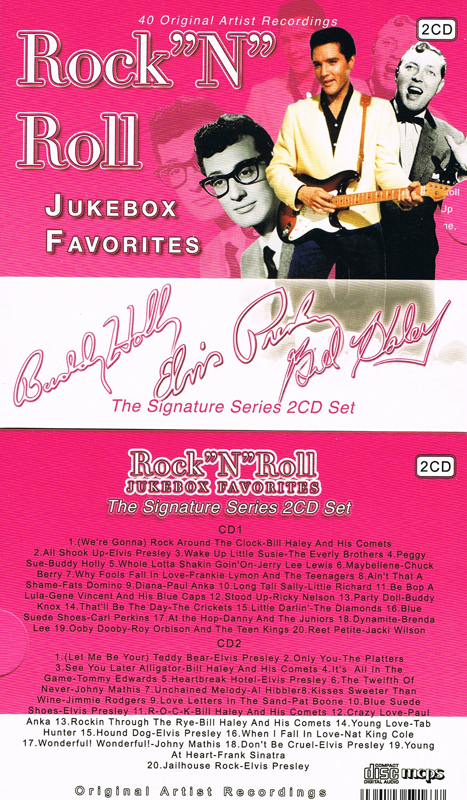 ROCK'N'ROLL Jukebox Favorites - 40 Original Artist Recordings (Signature Series 2CD) [Audio CD] Various Artists