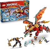 LEGO NINJAGO Wyldfyre's Transforming Dragon Mech Toy - 2in1 Ninja Action Figure w/Empress Beatrix Mech & 6 Minifigures - Birthday Gift for 9+ Year Old Boys & Fans - 71868 - 1