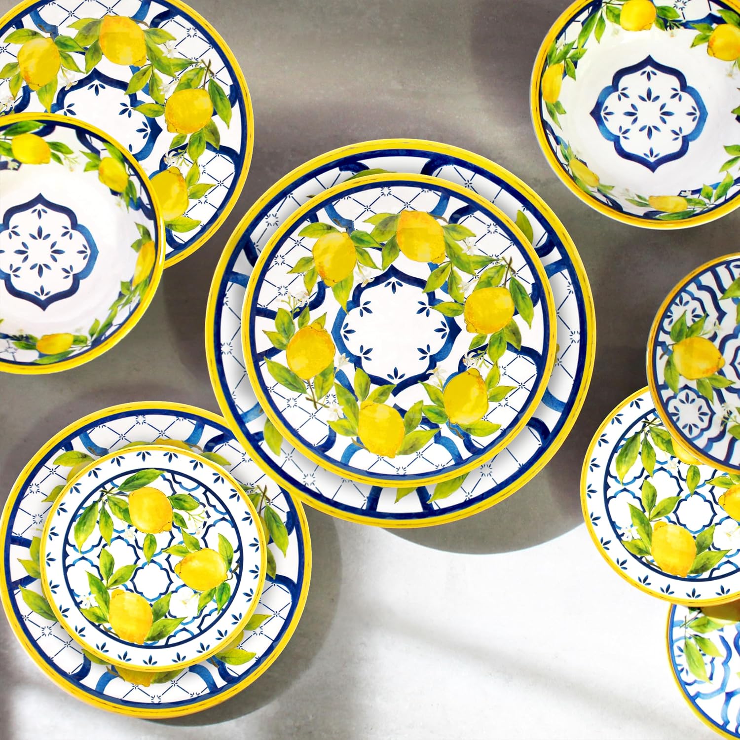 Le Cadeaux Appetizer Plates - Set of 4 - Palermo - 6.5 in. (097PAL)