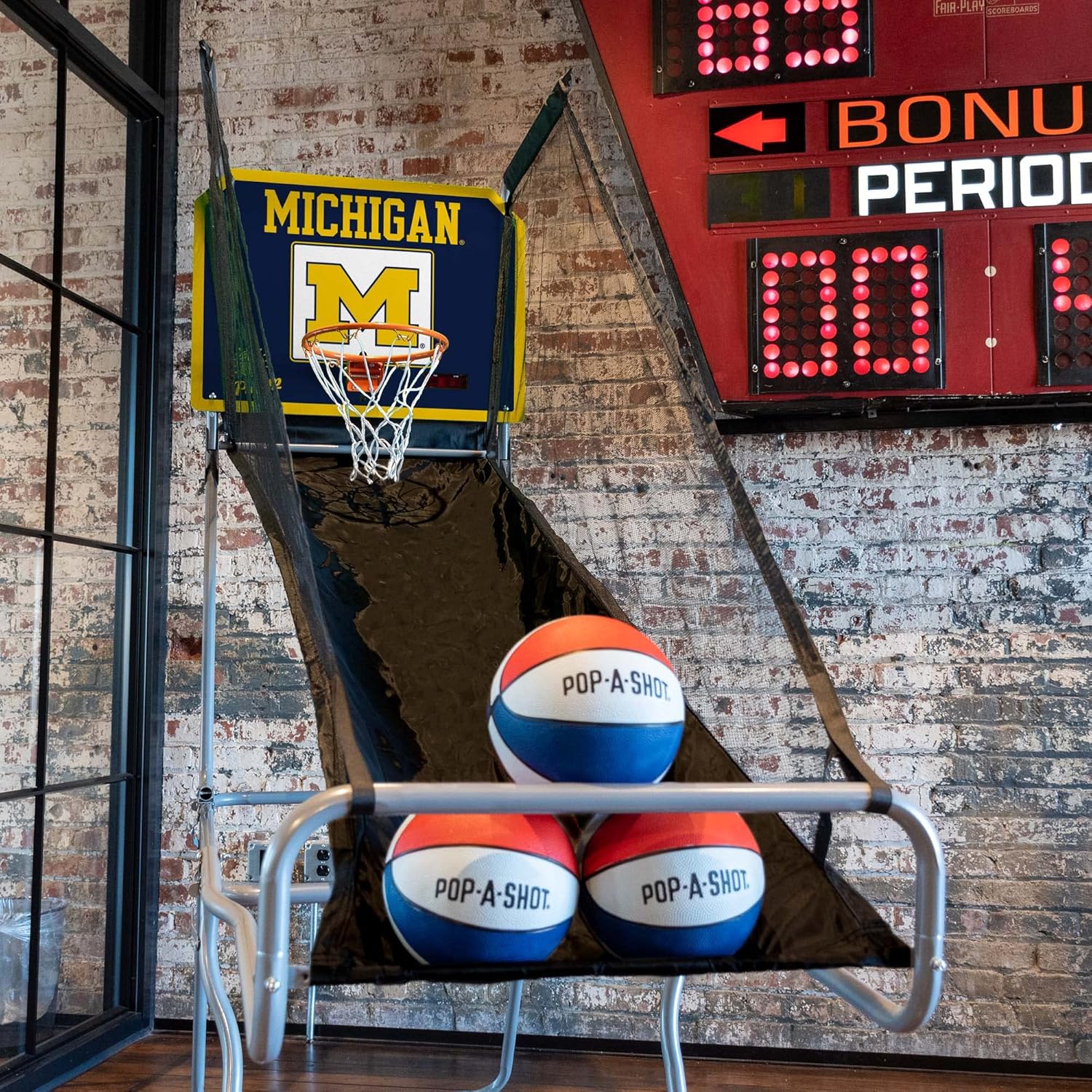 Pop-A-Shot - Tailgate Game with NCAA Graphics l Arcade Basketball Inside, Out, and On The Go | Infrared Sensor Scoring | 3 Balls | Foldable, Portable, Tote Bag Included l for All NCAA Fans