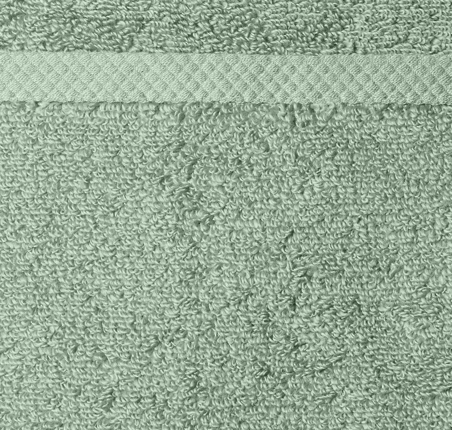 Amazon basics Lightweight quick-dry hand towels - 100% cotton, 8-pack, 28 x 16 inches, seafoam green