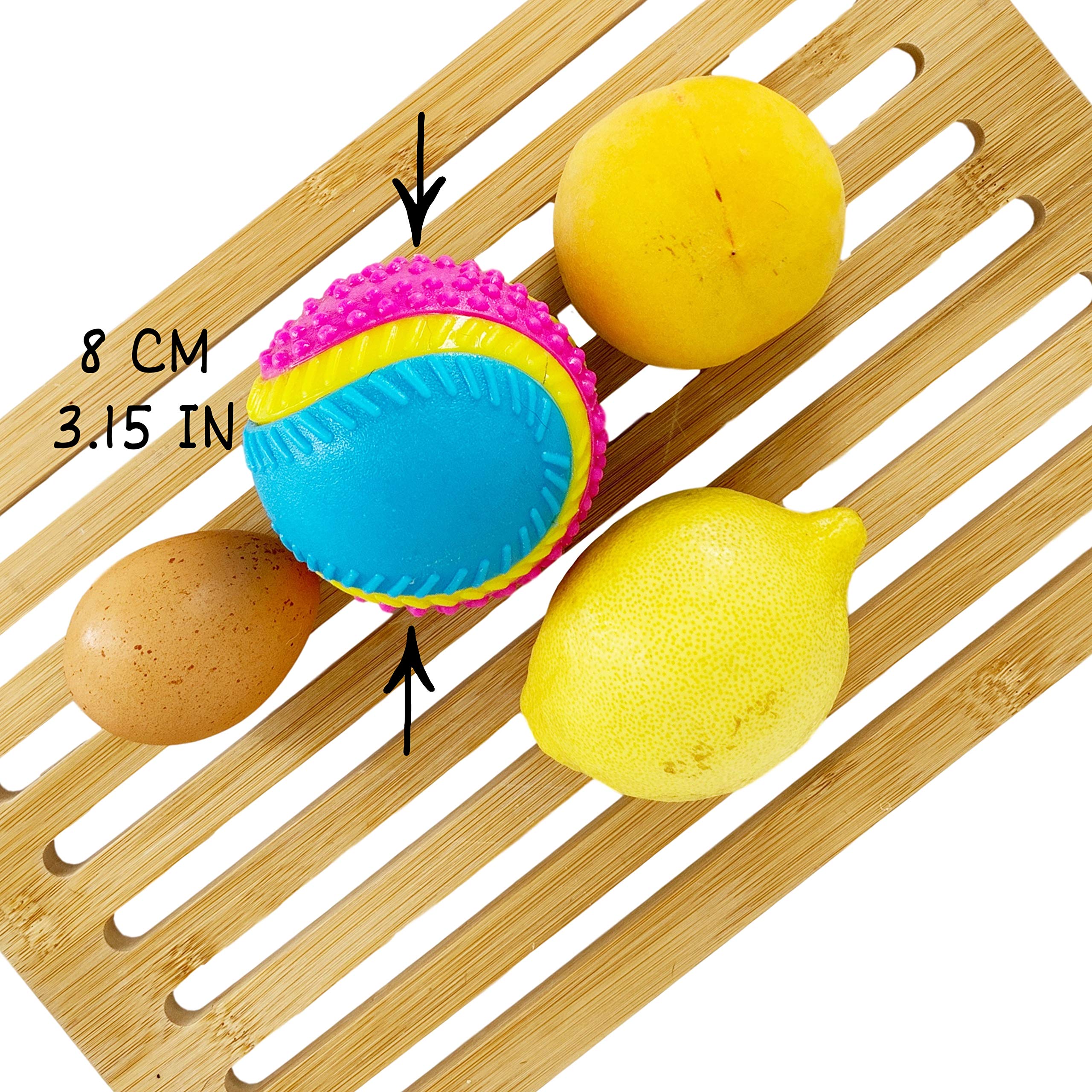 Palla Per Cane Aimé 5 In 1 - Al Sapore Di Manzo, 6 Cm, Indistruttibile | Gioco Interattivo Per Stimolare I Sensi