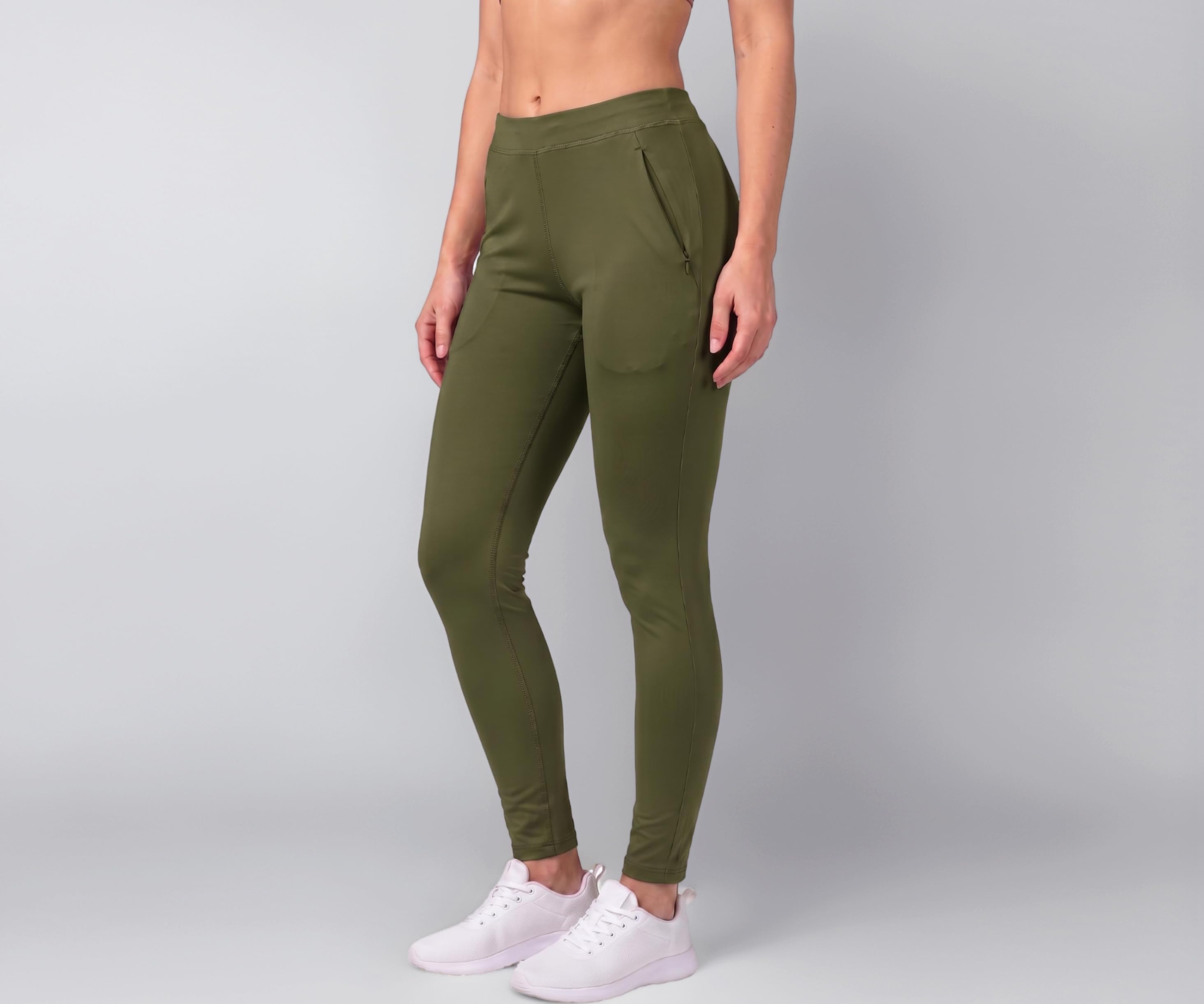 Mehrang Stretchable Yoga Pants for Women & Gym Pants for Women Workout with Mesh Insert & Side Pockets
