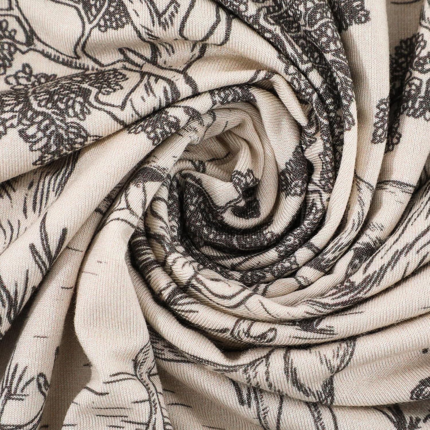 Soft Bamboo Viscose Ruffle Blanket - 40"x33" Toddler Blanket for Boys, Animal Forest Prints - Cozy Bedding for Preschool Kids & Children