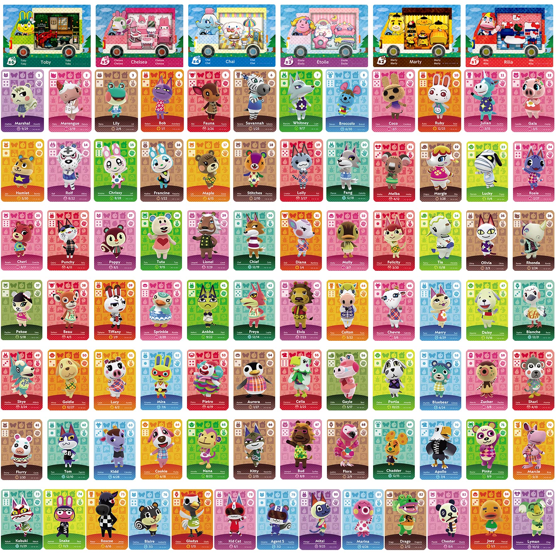 Buy 91 Pcs NFC Cards from Series 14 Compatible with Sanrio Animal