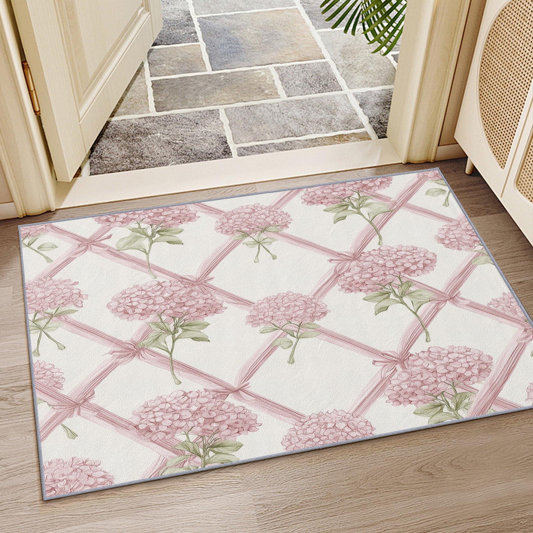 Gitter 140 x 200 cm Rutschfest & Pflegeleicht Kurzflor Wohnaccessoires für Wohnzimmer Jugendzimmer & Schlafzimmer motivfür Mädchen