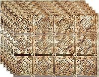 Vista 28 de FASÄDE Panel decorativo de vinilo para salpicaduras de estilo/patrón tradicional 1 en acero galvanizado (muestra de 6 x 6 pulgadas)