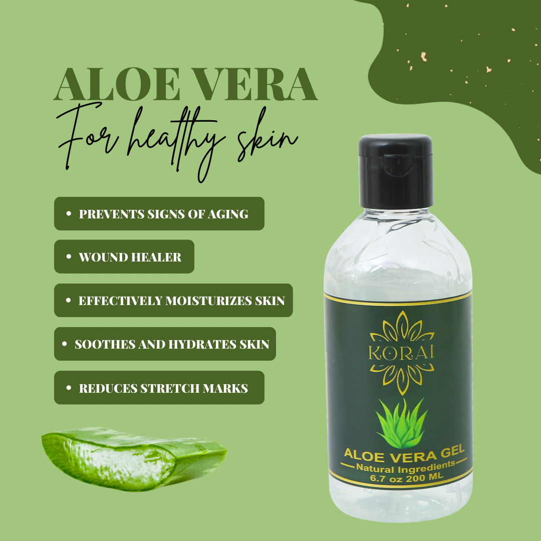 Amazon.com : KORAI Aloe Vera Gel from freshly cut 99% Pure Aloe Vera Gel-Natural  Ingredients-Vegan, Unscented - For Face, Skin and Hair : Beauty & Personal  Care